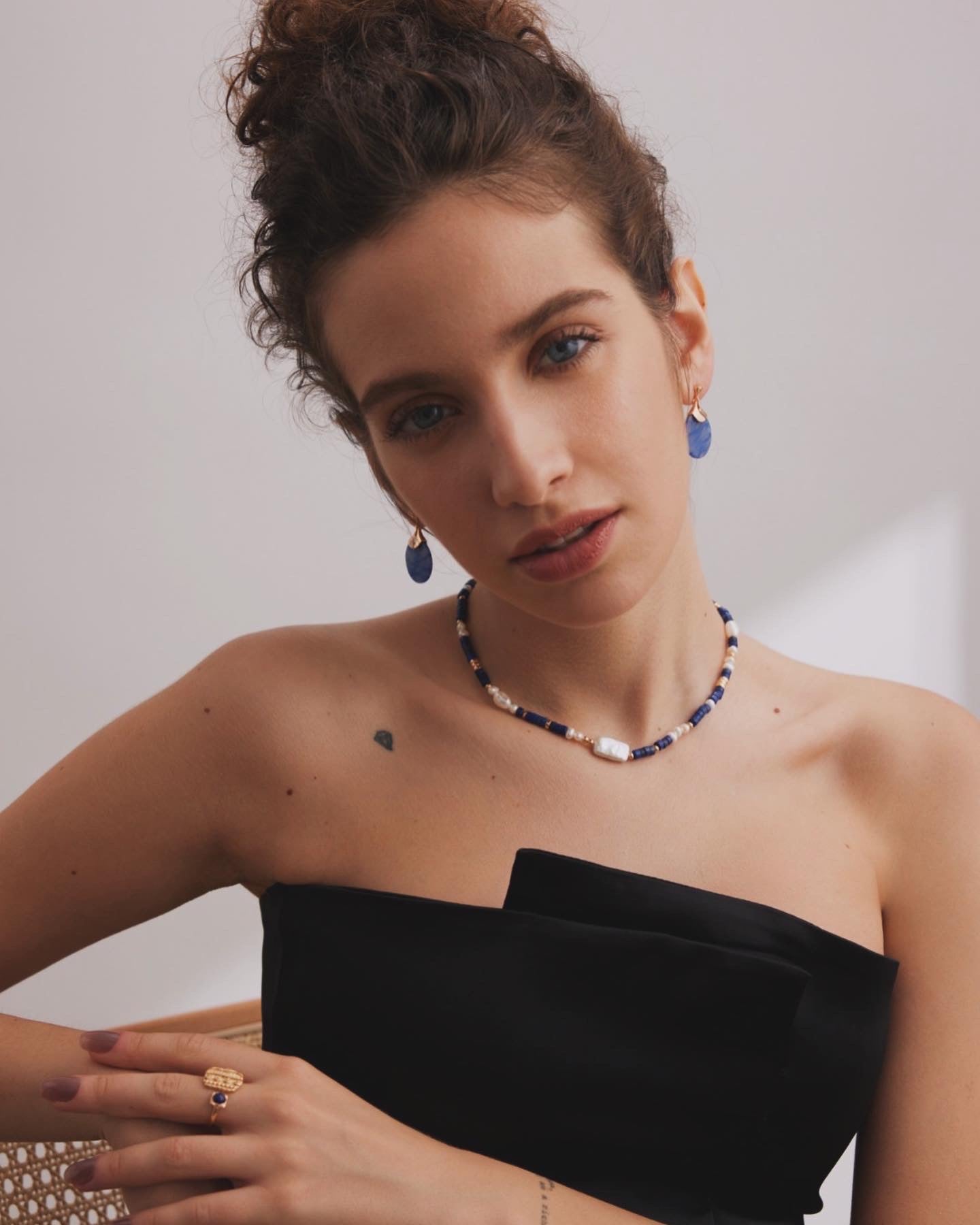 Boucles d'oreilles Bleuette