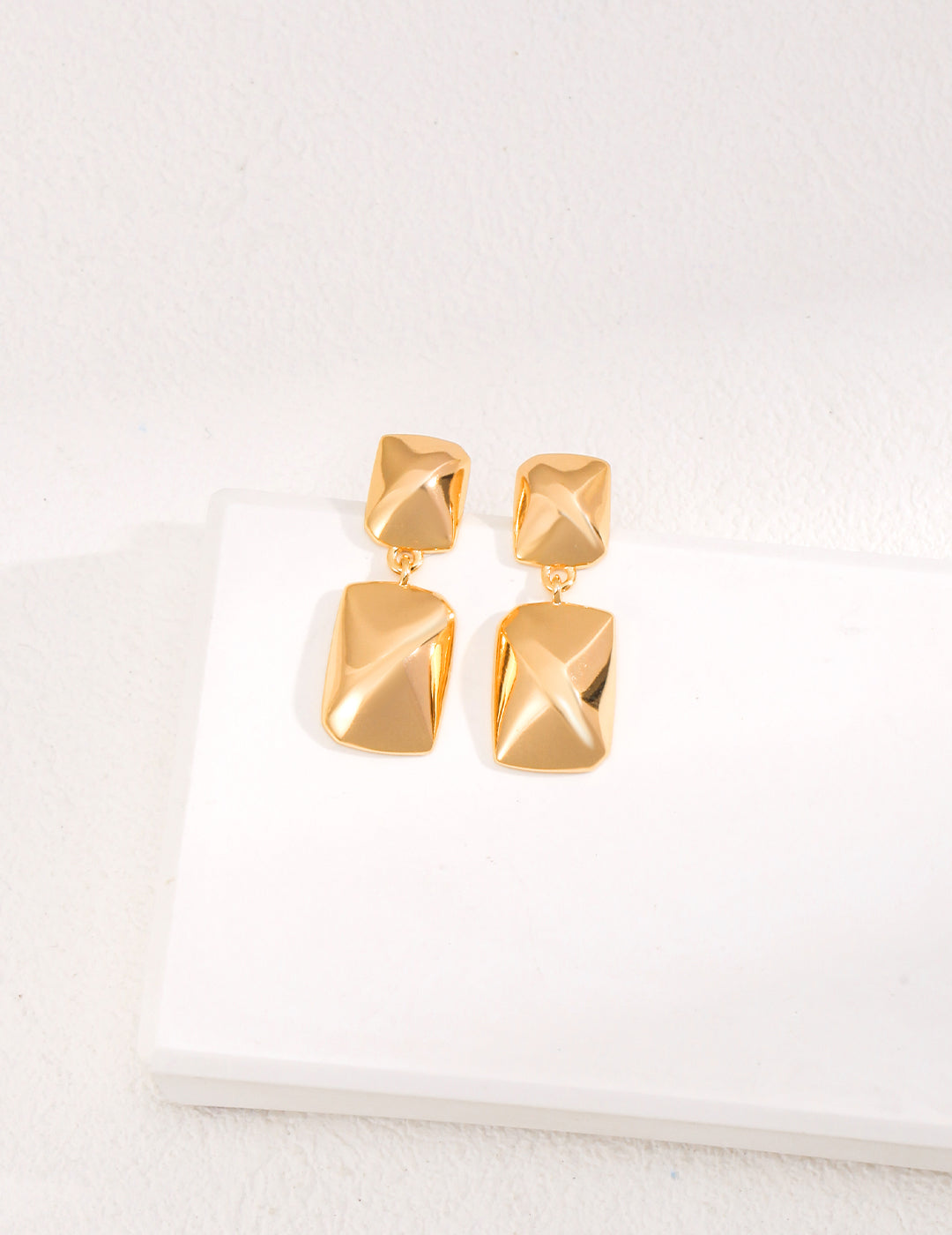 Boucles d'oreilles rectangulaire