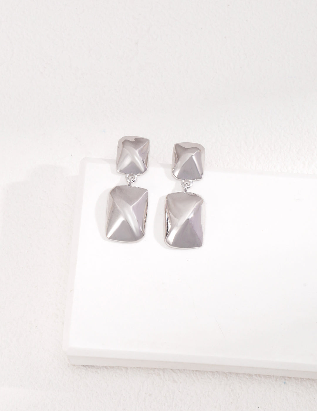 Boucles d'oreilles rectangulaire
