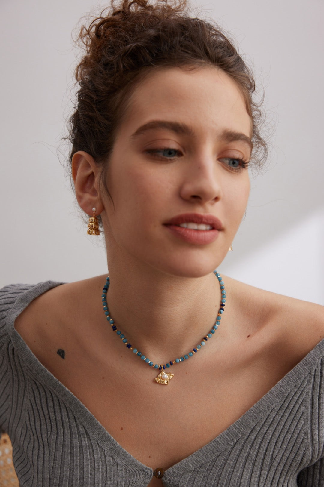 Collier Marianna Bleu
