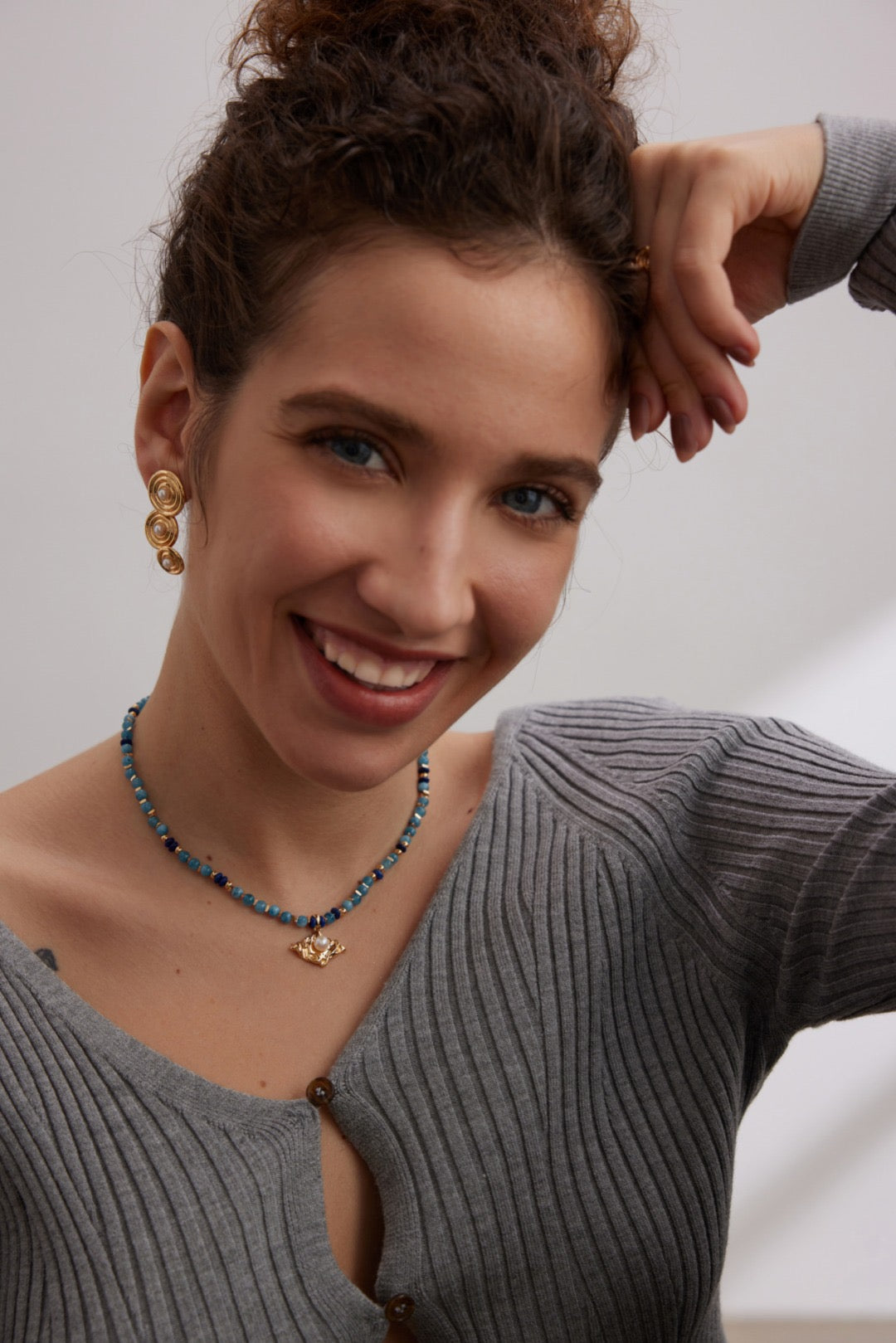 Collier Marianna Bleu