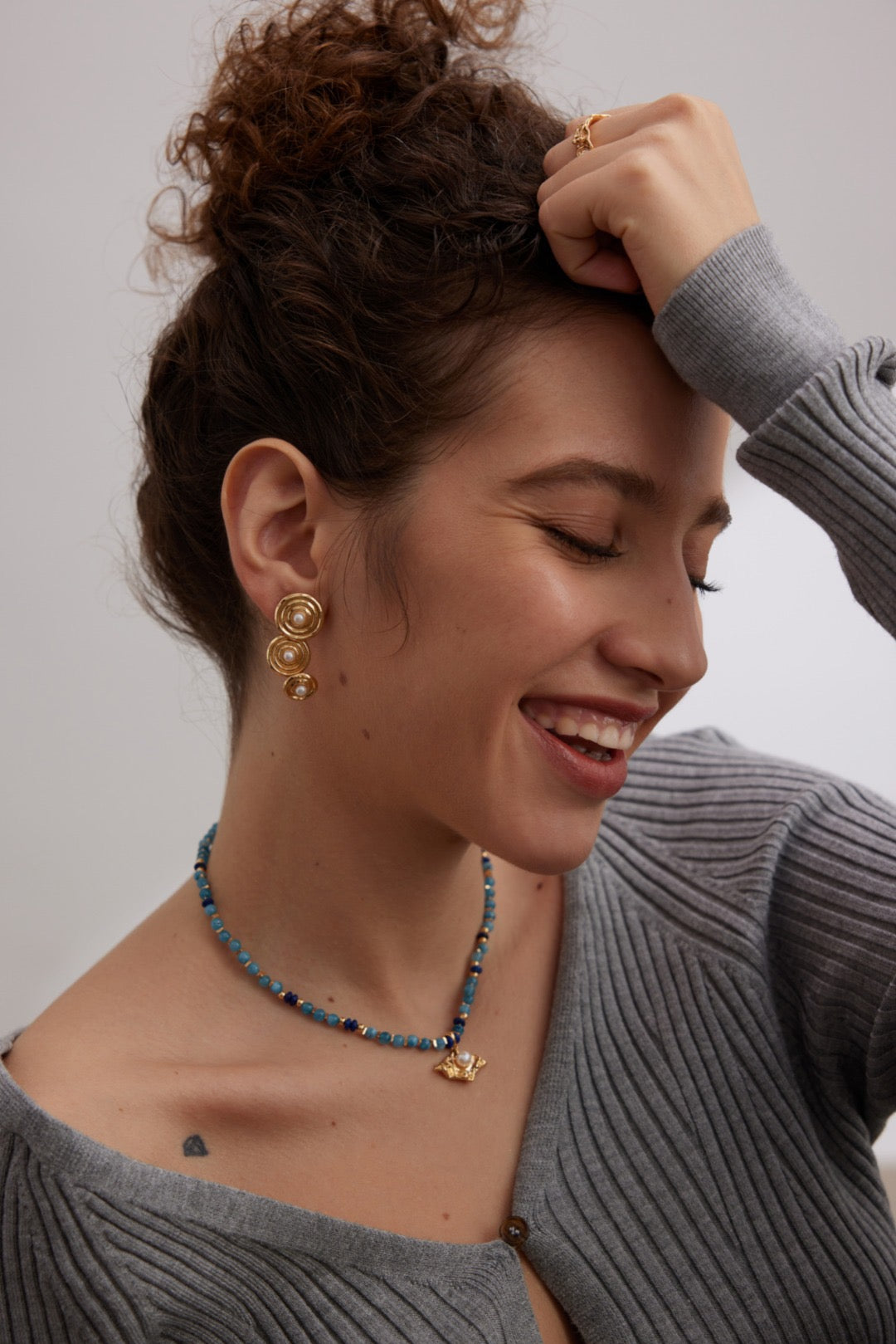 Collier Marianna Bleu