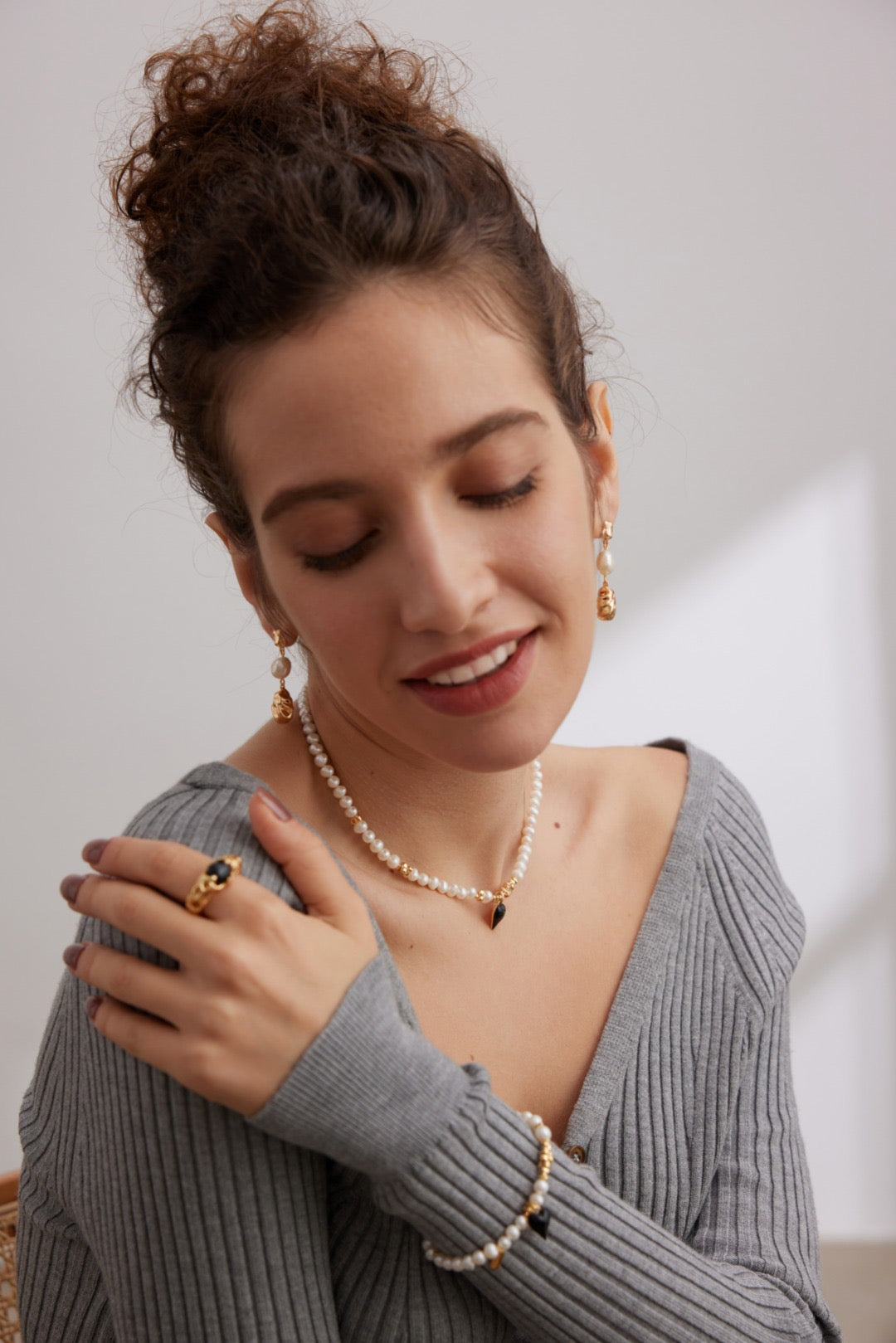 Bague Black Nymphéa