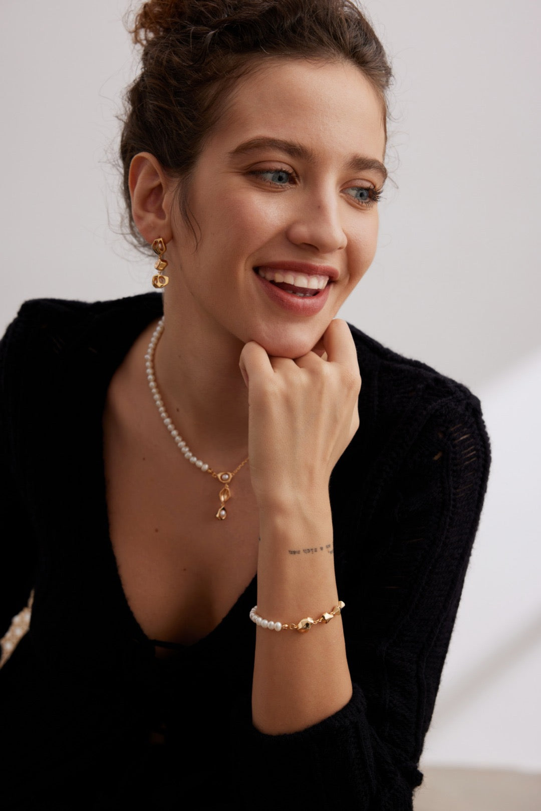 Collana con lucchetto di zucchero con perline
