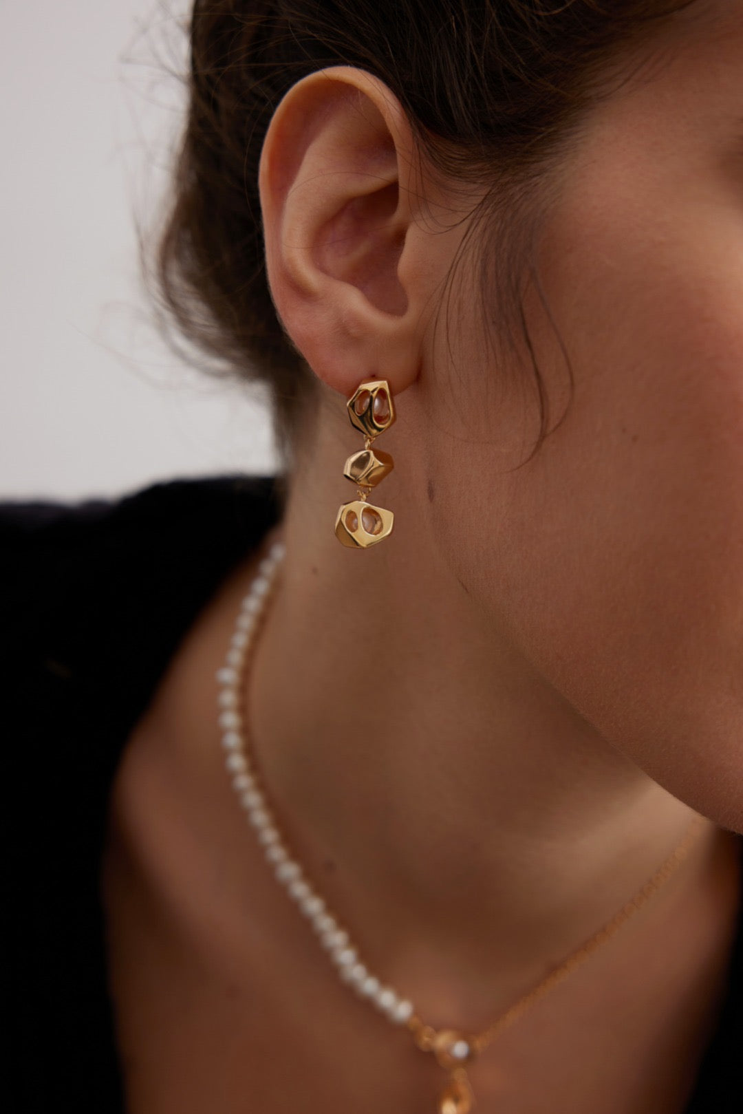 Collana con lucchetto di zucchero con perline