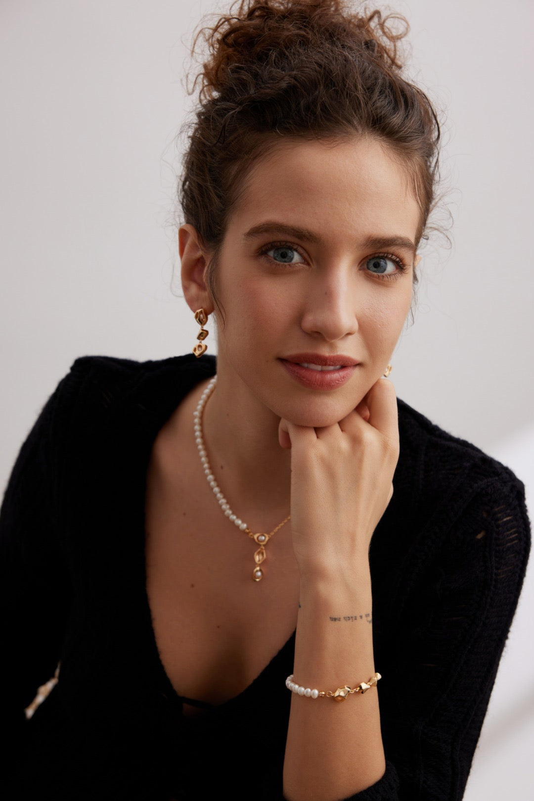 Collana con lucchetto di zucchero con perline