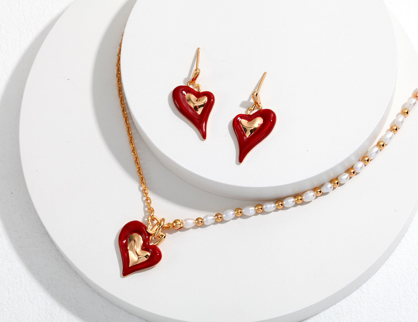 Collier Cœur Rouge