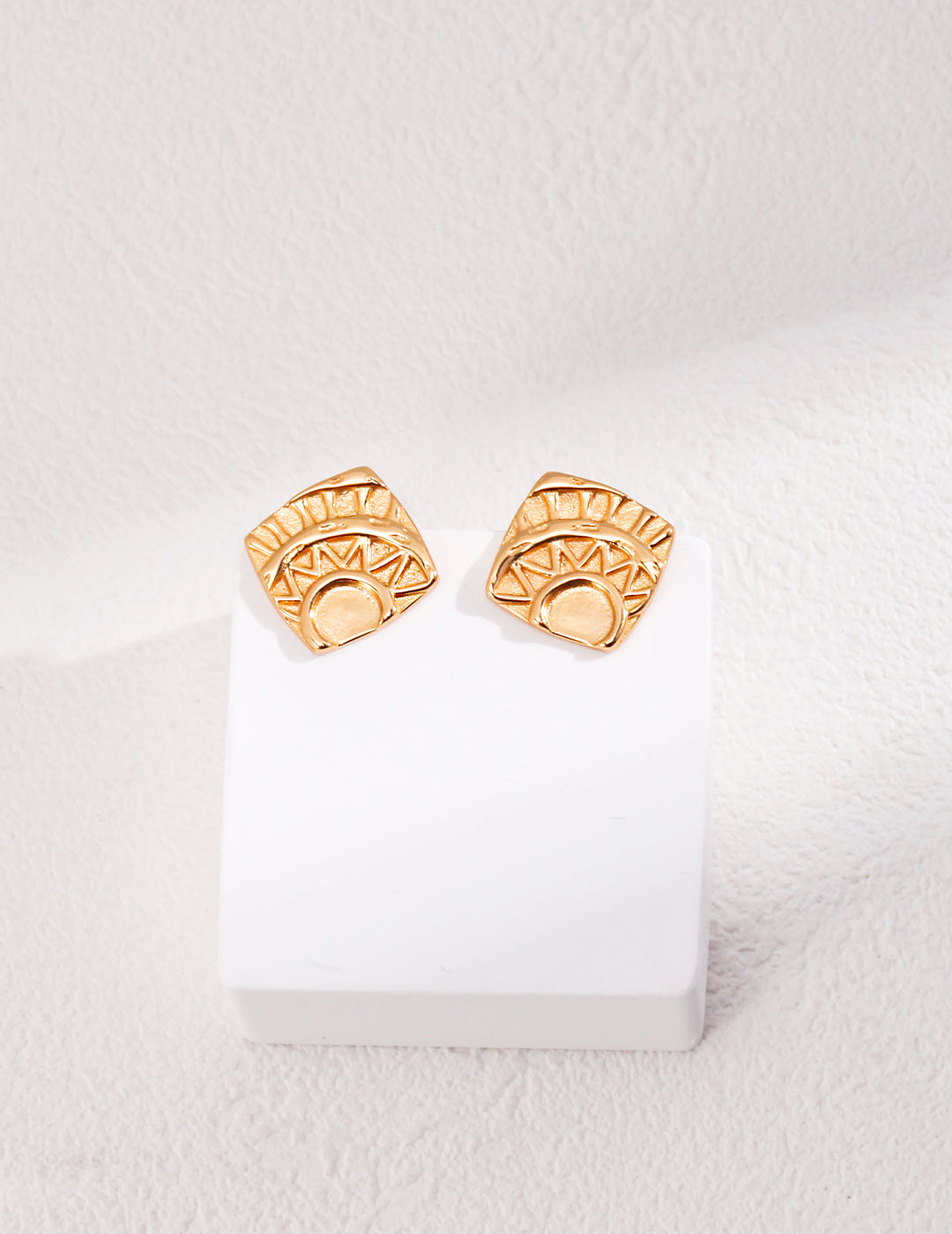 Boucles d'oreilles Carré