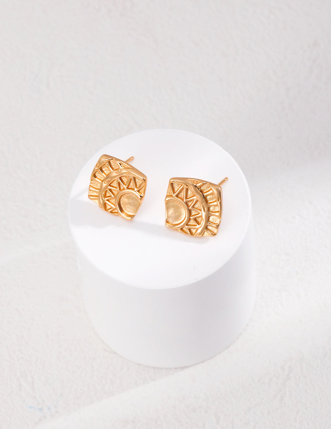 Boucles d'oreilles Carré