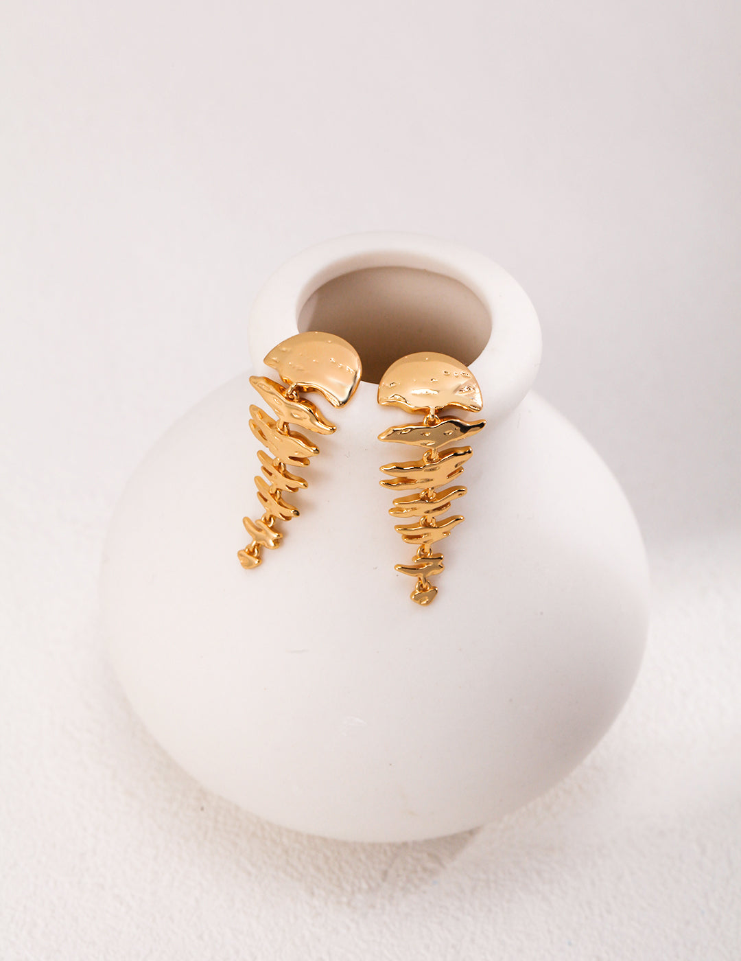 Boucles d'oreilles reflets ondulants