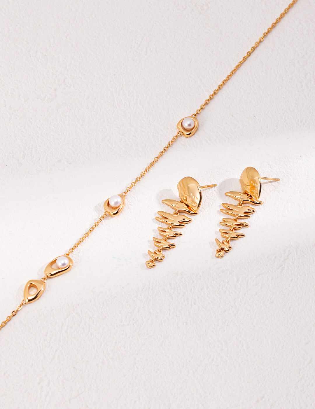 Boucles d'oreilles reflets ondulants