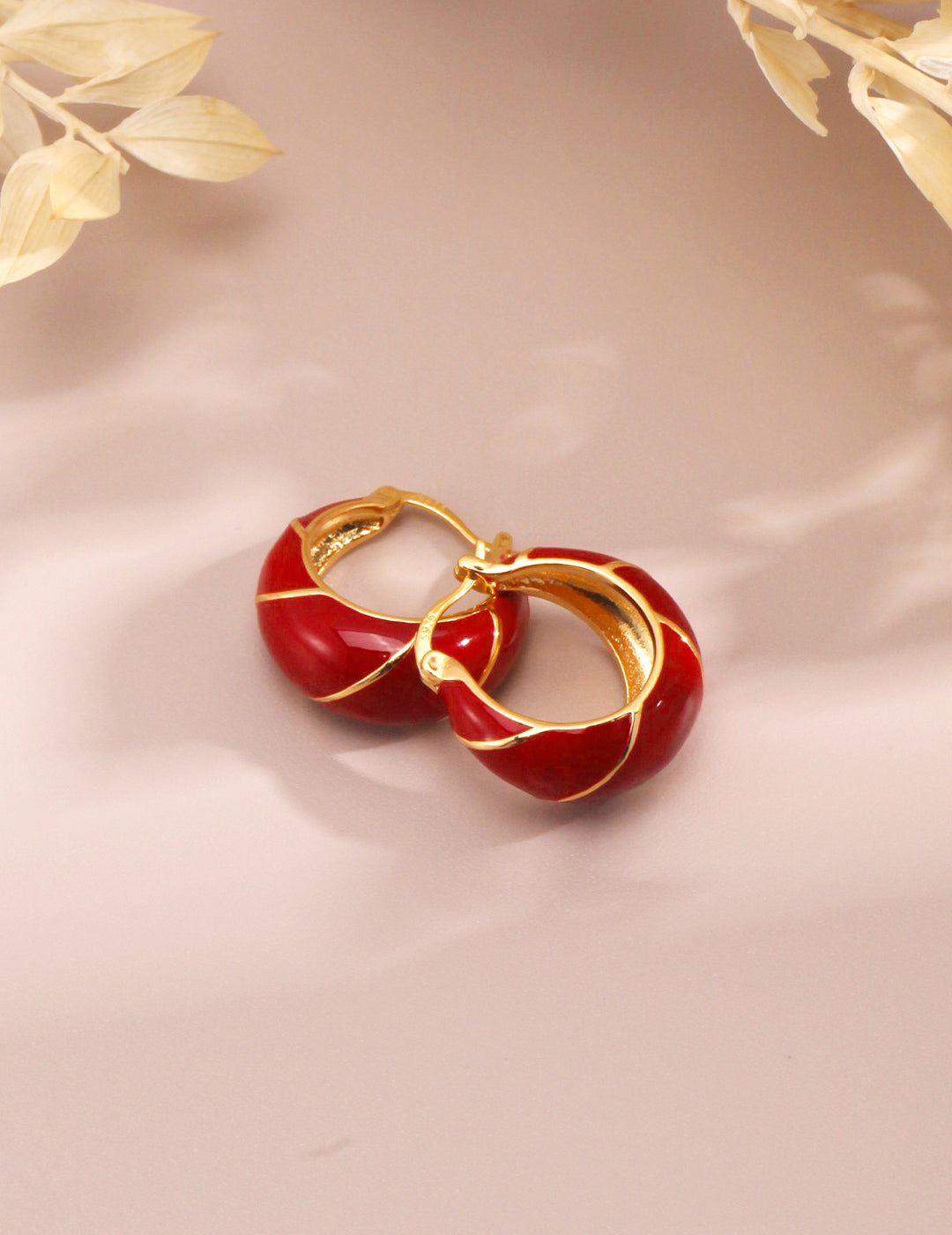 Boucles d'oreilles RED HUGGIES