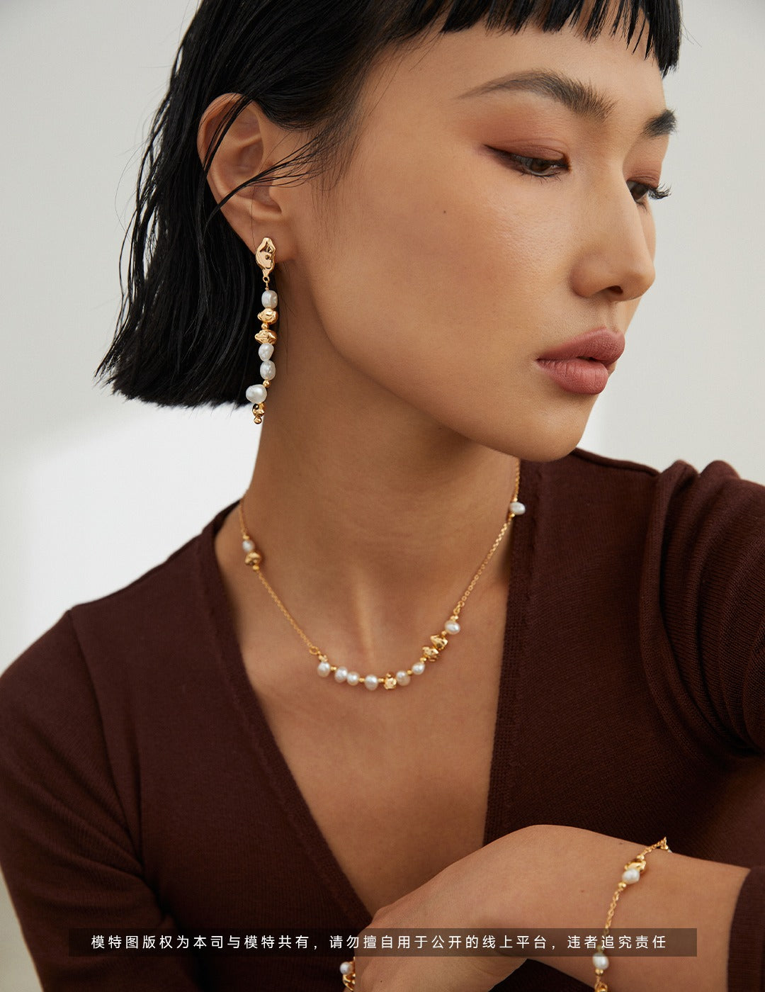 Boucles d'oreilles Pearls in Motion