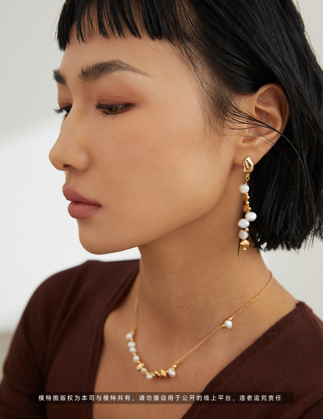 Boucles d'oreilles Pearls in Motion
