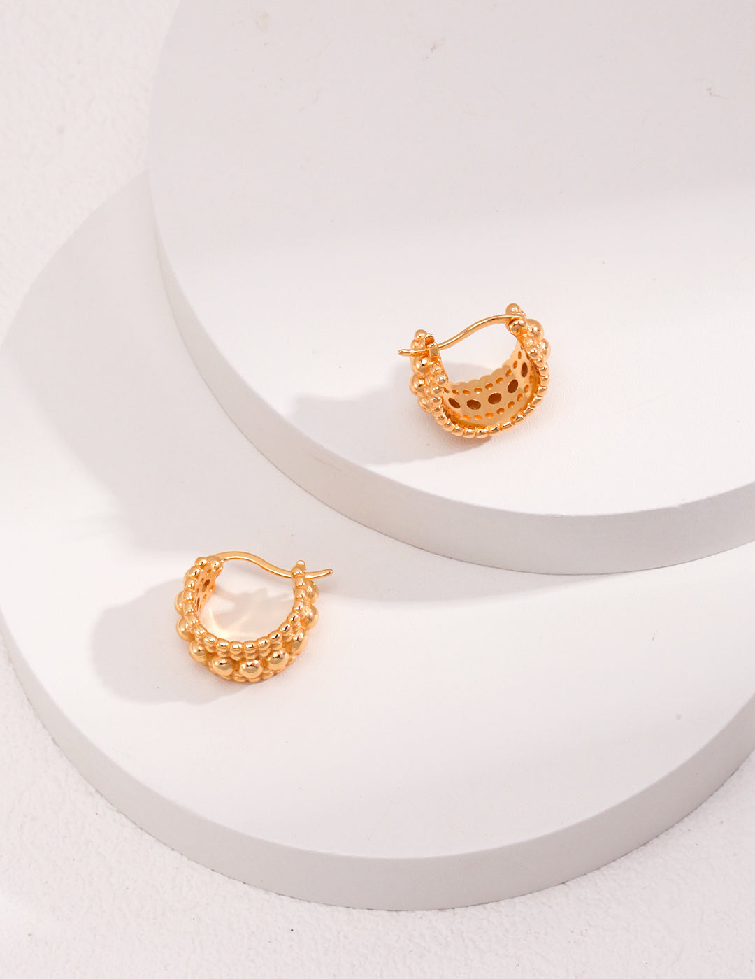 Boucles d'oreilles Multiperla Dorée