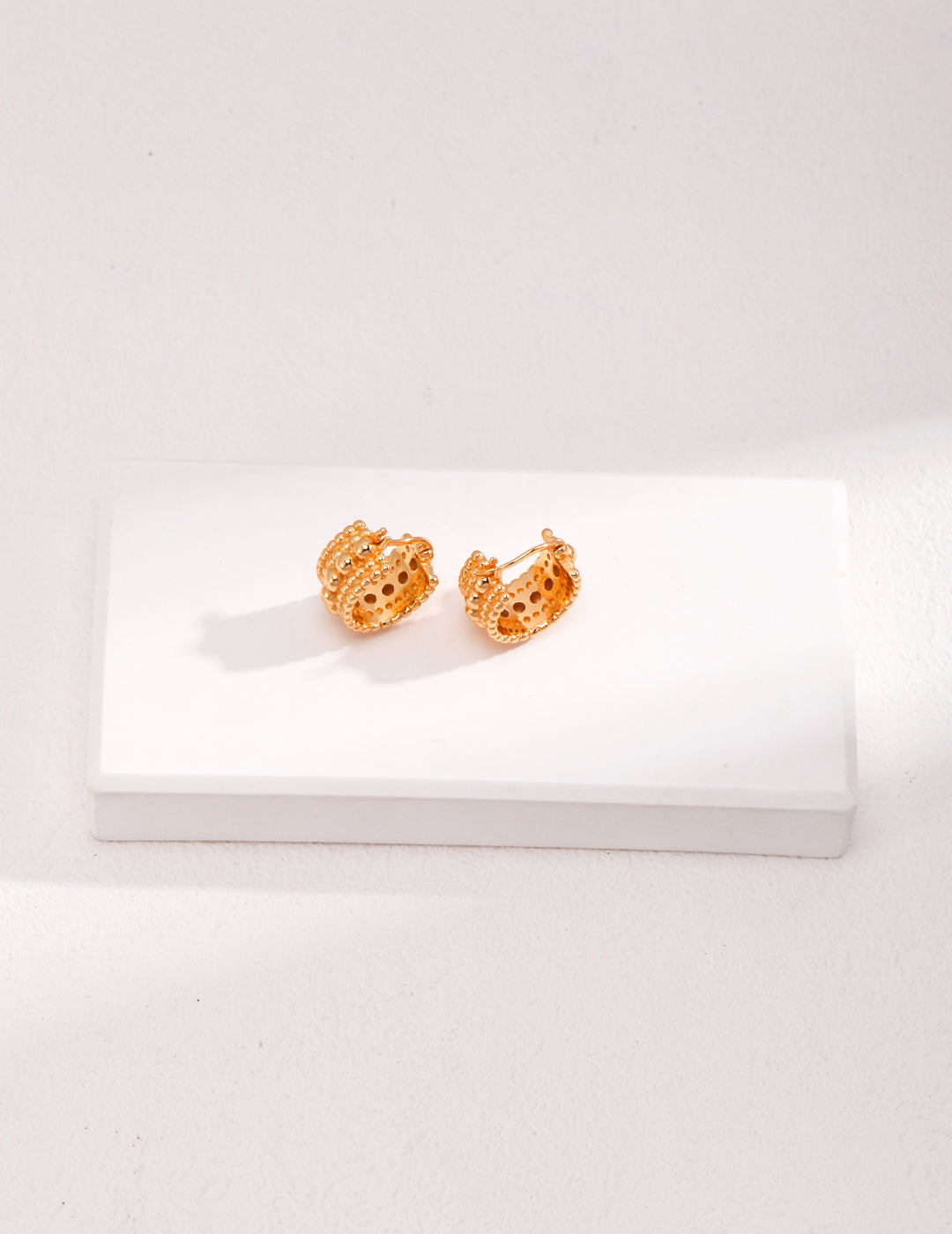 Boucles d'oreilles Multiperla Dorée