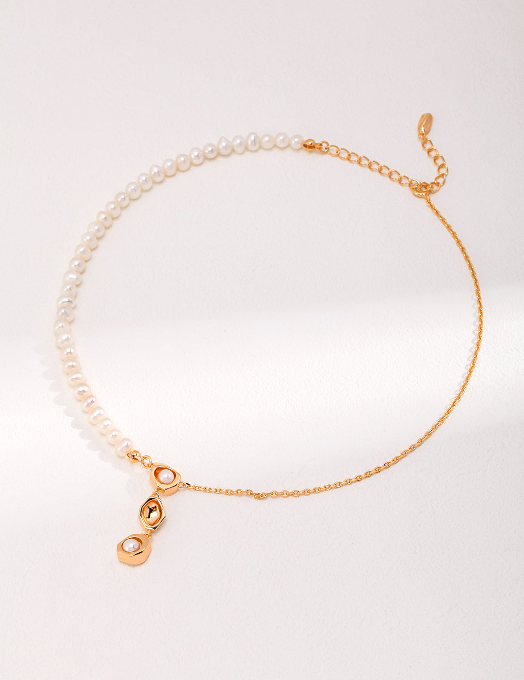 Collana con lucchetto di zucchero con perline