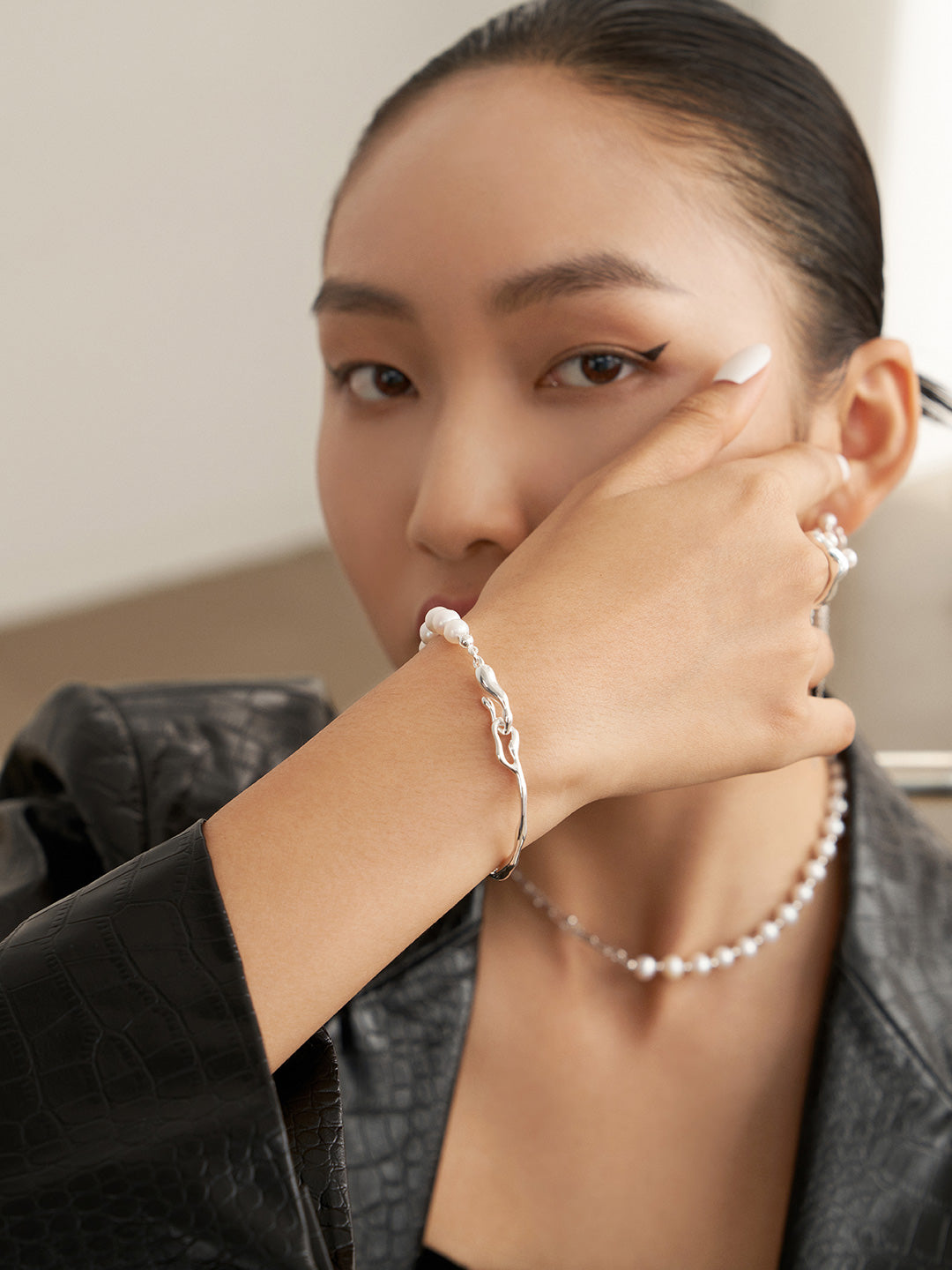 Bracciale di perle Fluidità