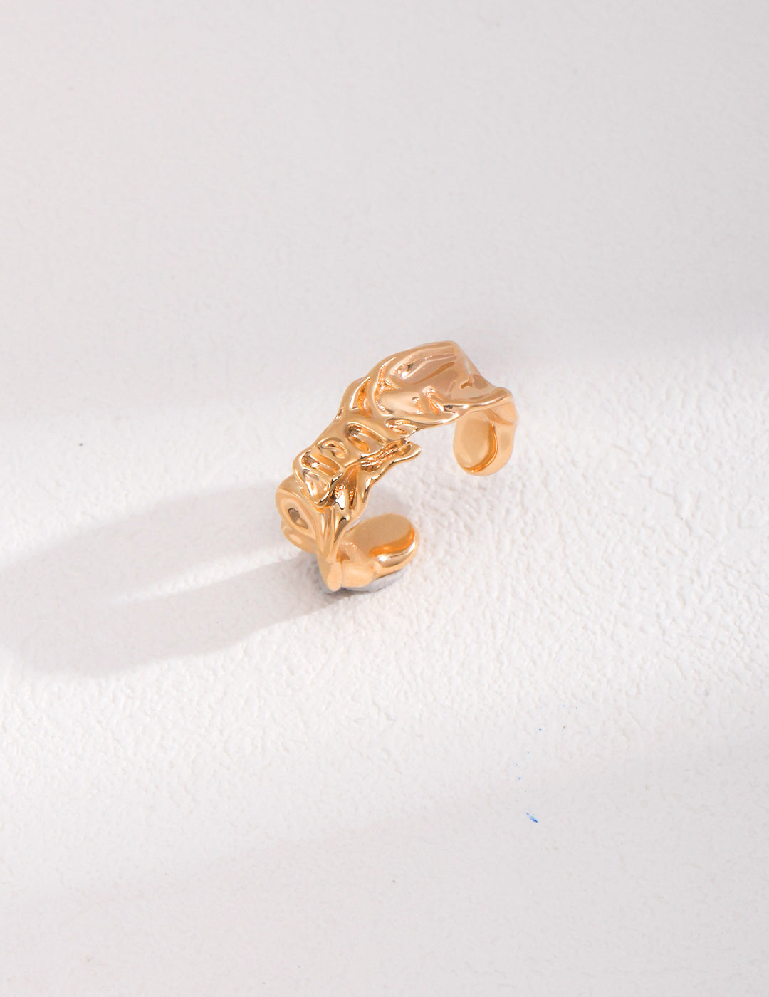 Crumpled Leaves Ring