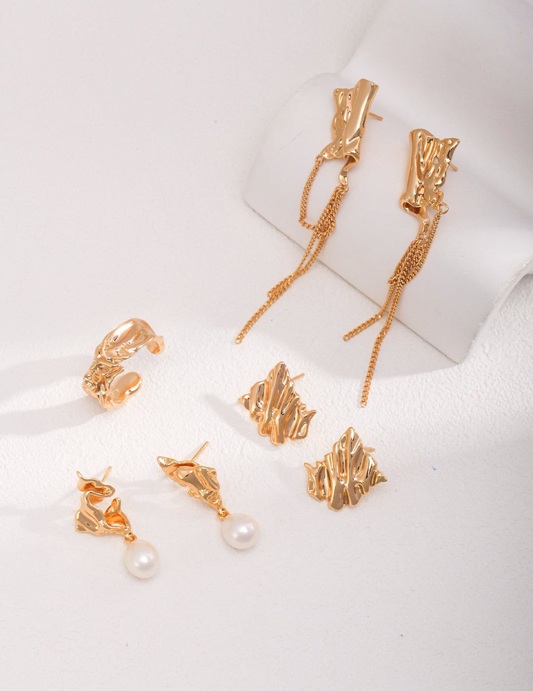 Crumpled Leaves Ring