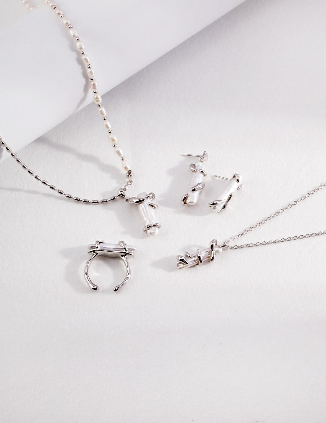 Indira asymmetrical earrings