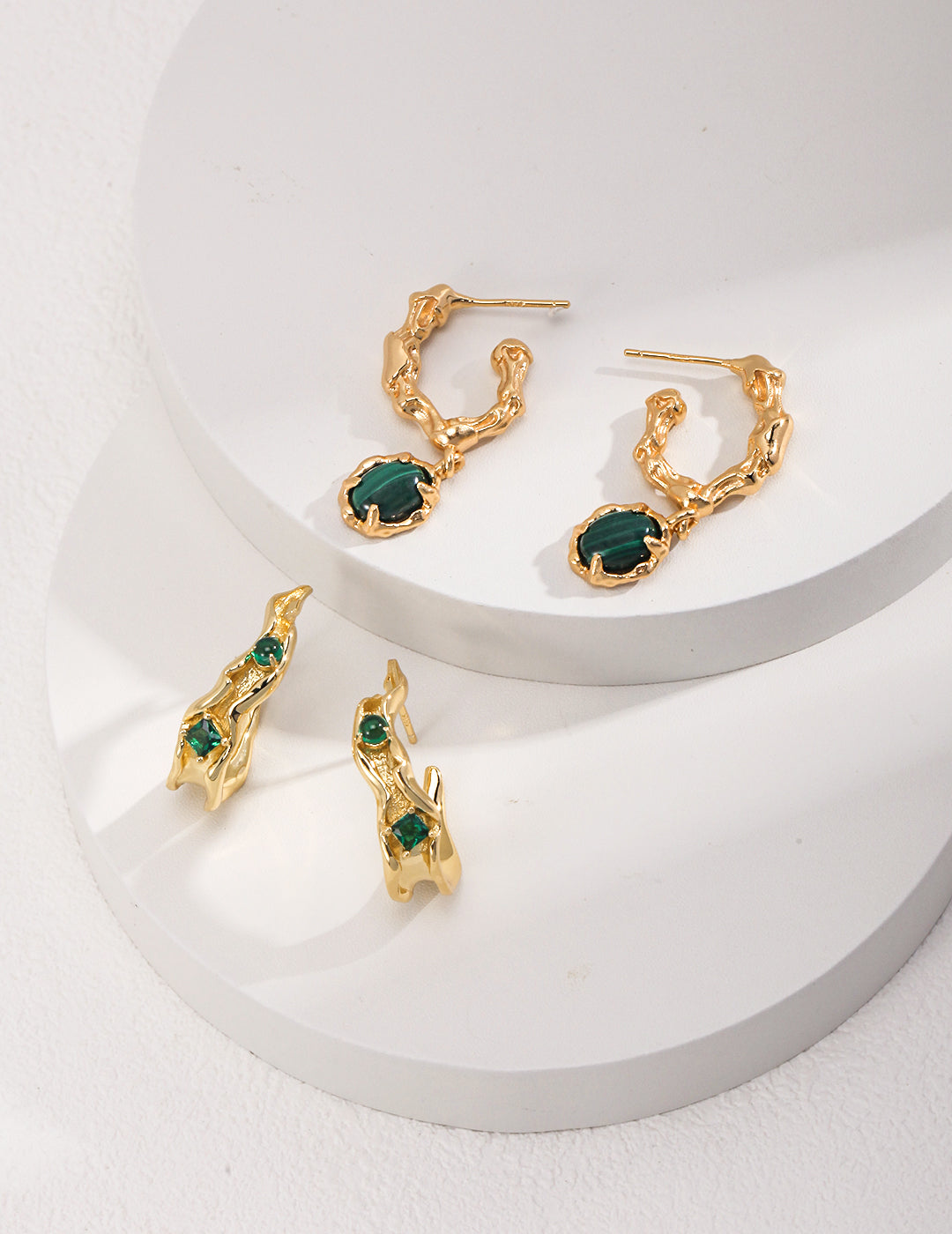 Boucles d'oreilles Gracieuse du Paon