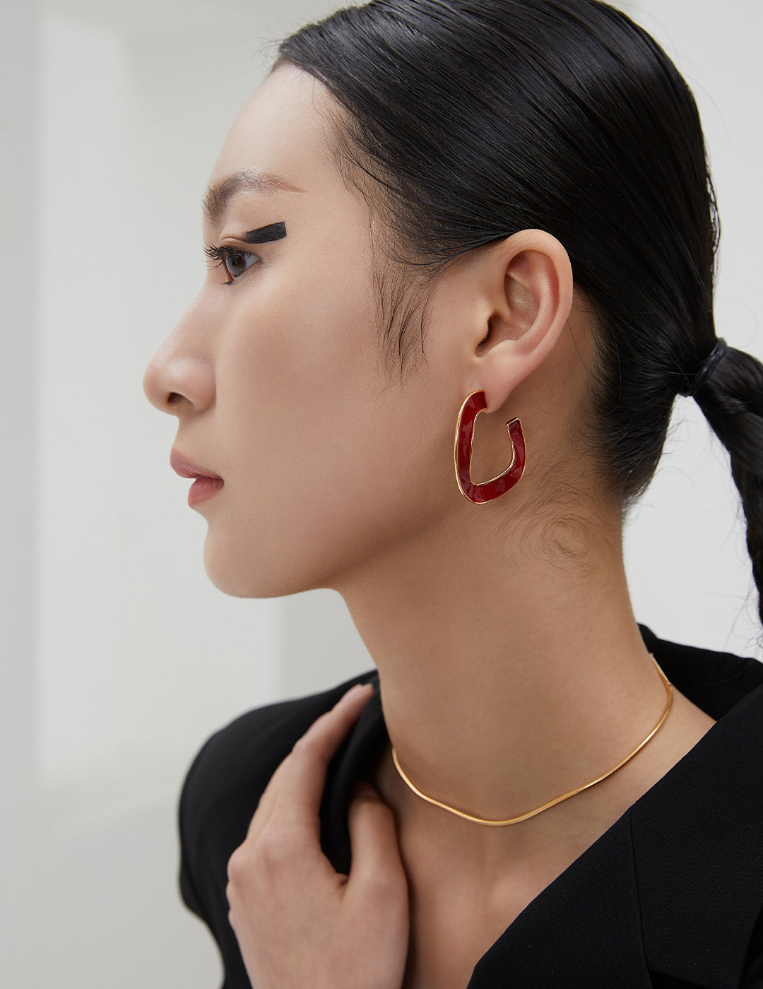 Boucles d'oreilles Demi créoles