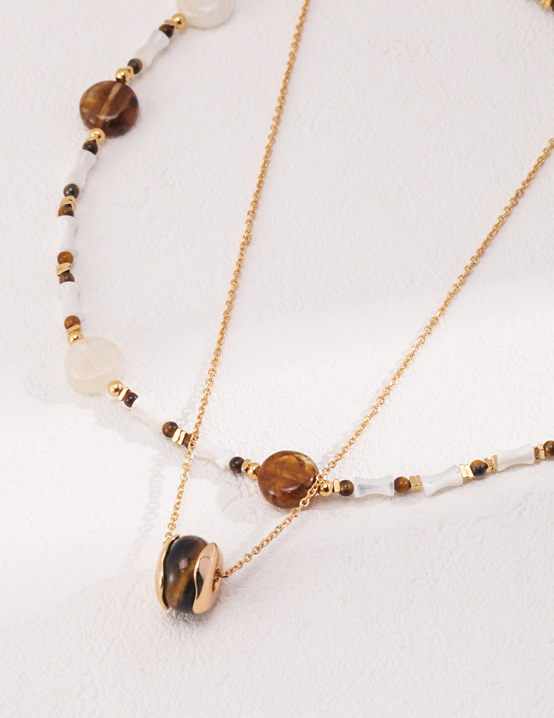 Collier Bamboo Marron