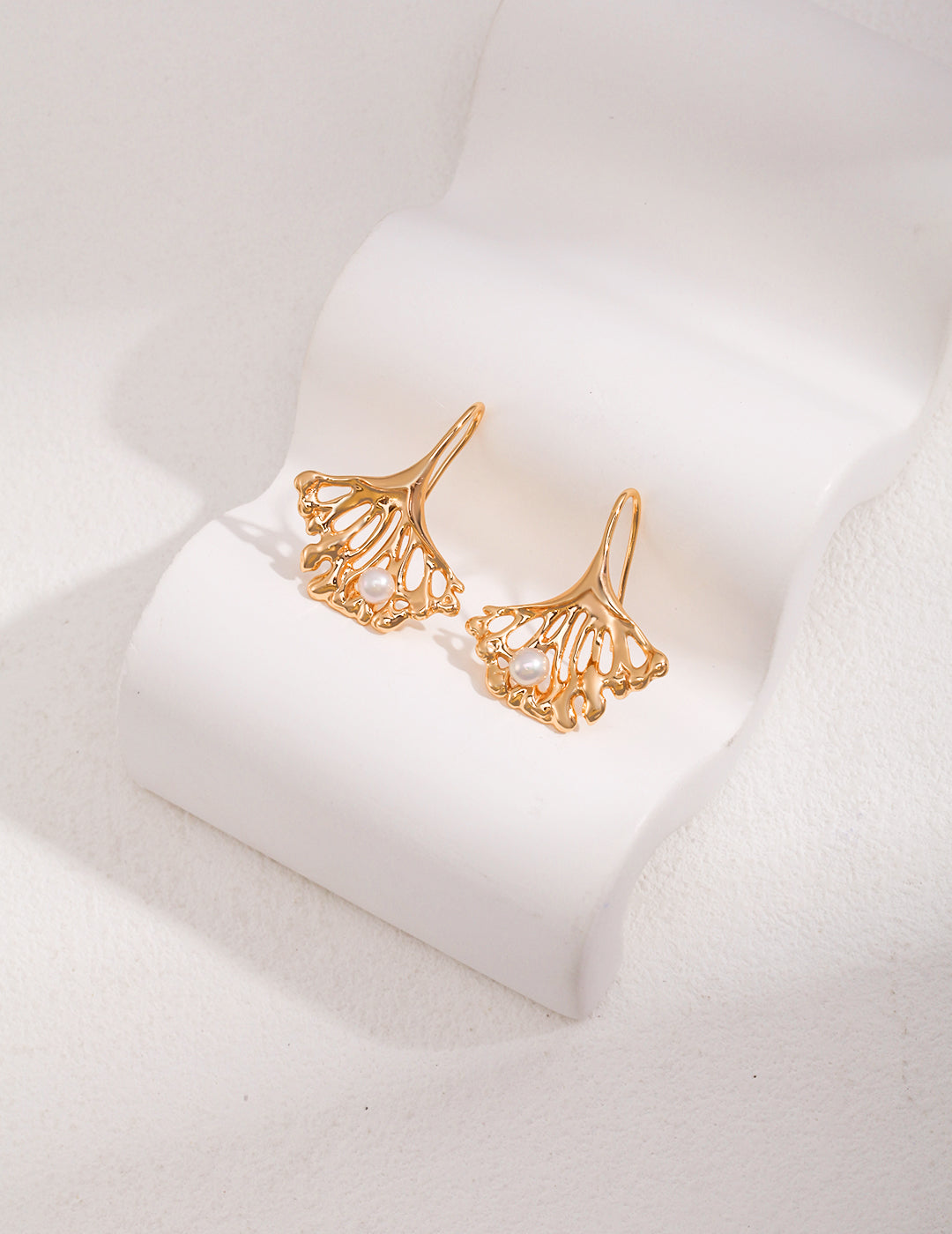 Boucles d'oreilles Feuilles de Ginkgo
