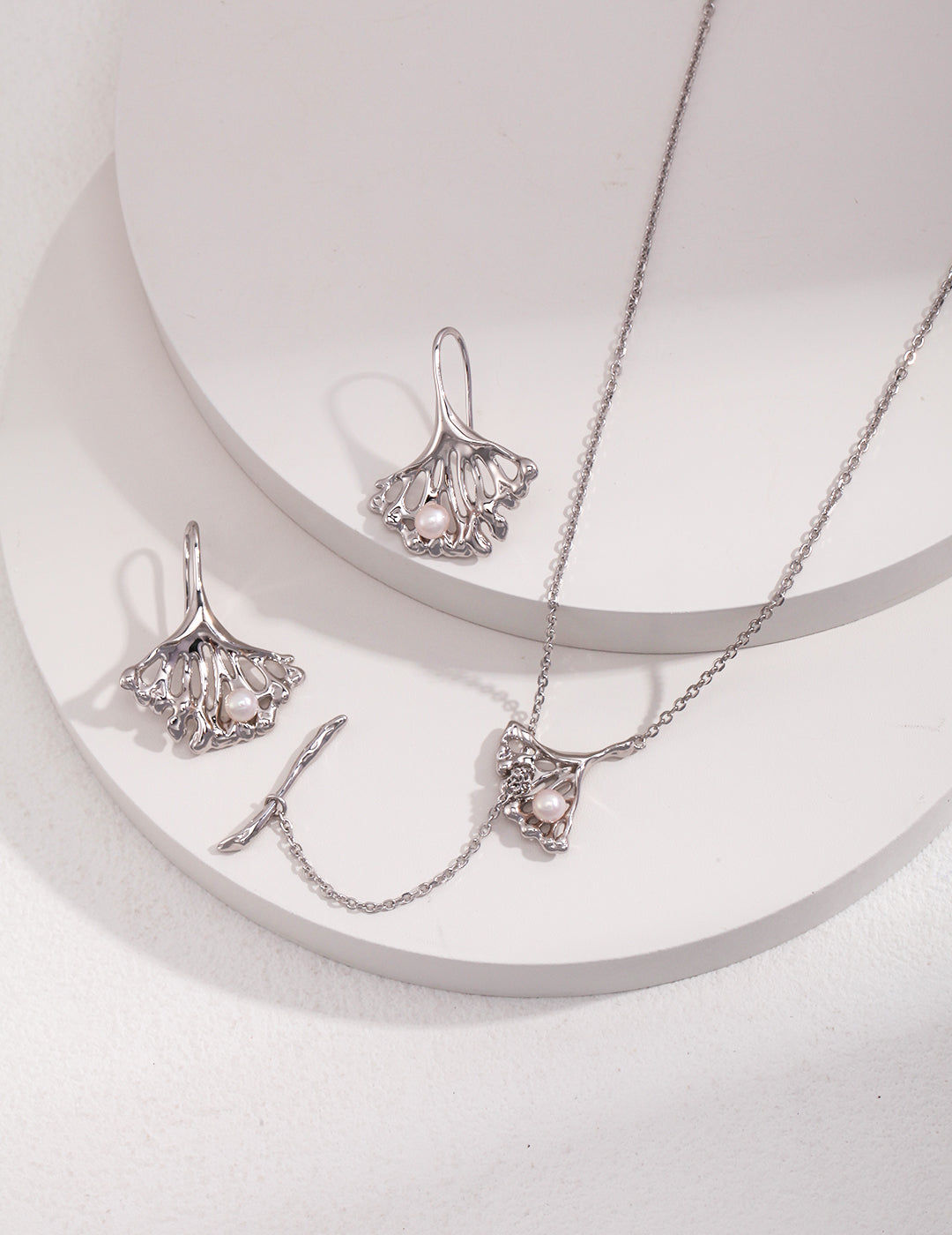 Boucles d'oreilles Feuilles de Ginkgo