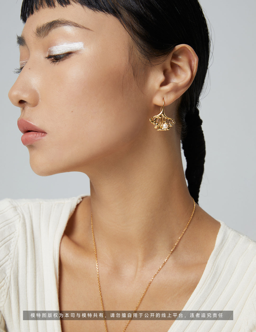 Boucles d'oreilles Feuilles de Ginkgo