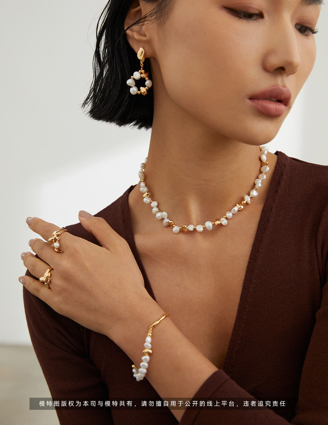Boucles d'oreilles Pearls in Motion
