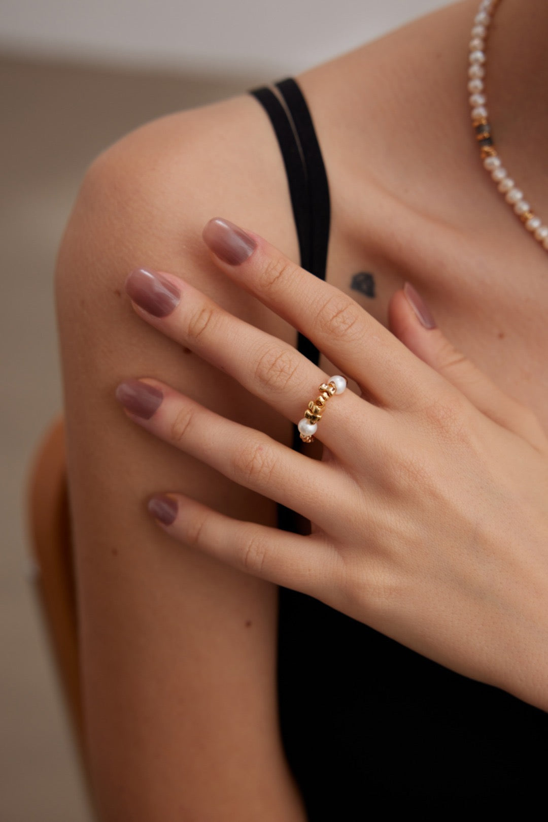 Bague Éclats d'Argent ,Argent 925 / Perle naturelle