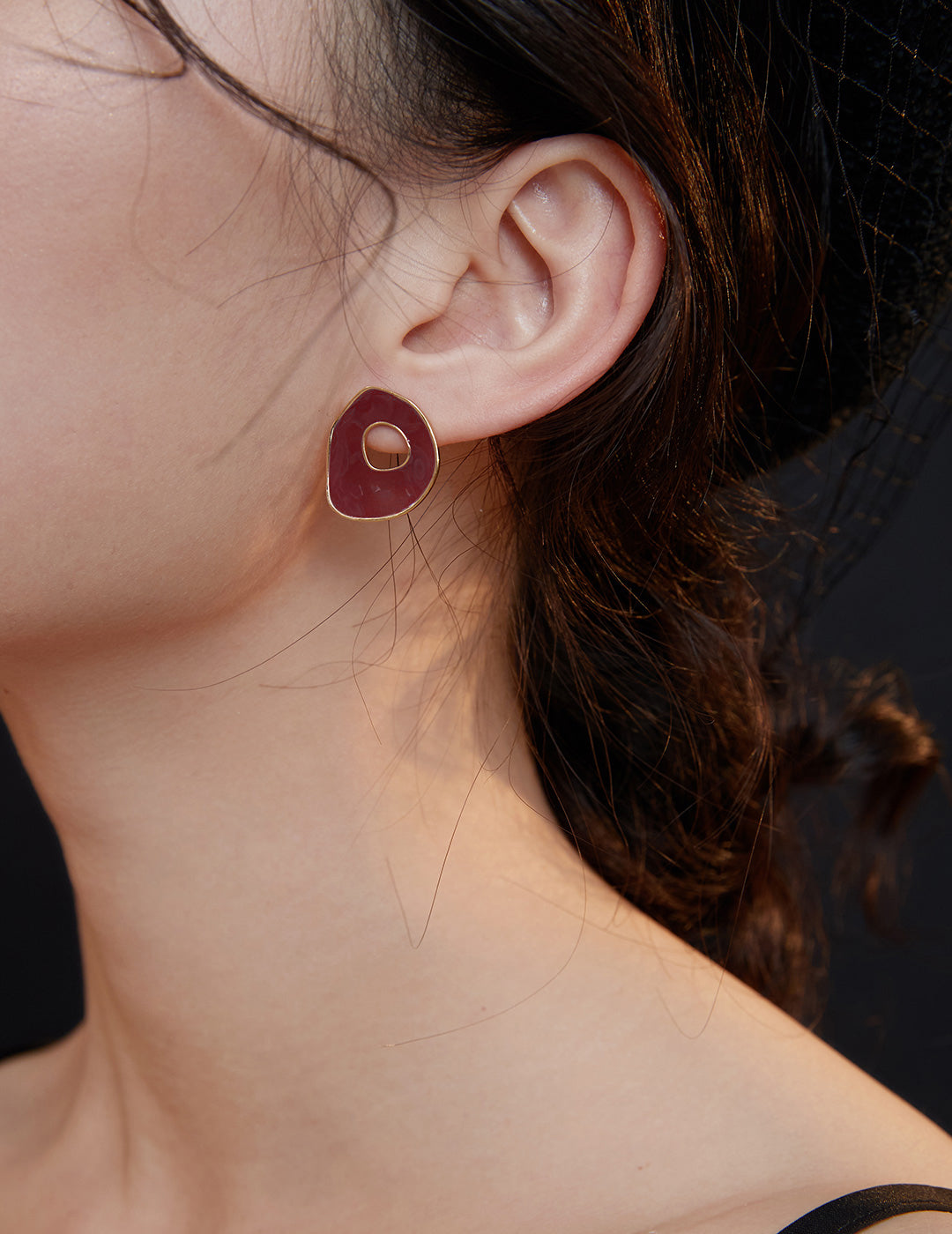 Boucles d'oreilles Red Wine