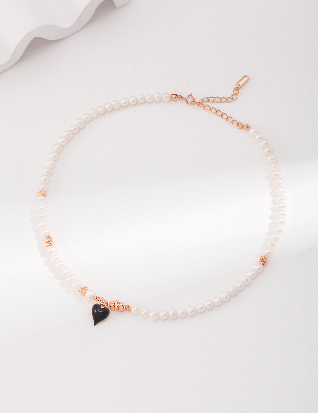 Collier Pearl Heart