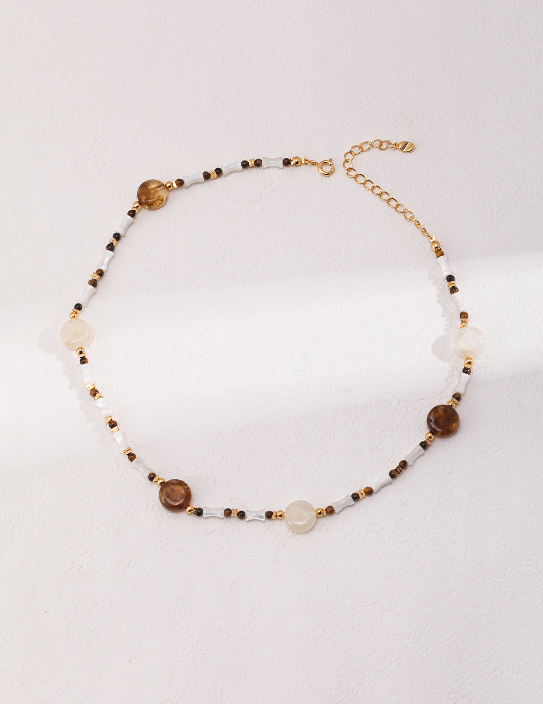 Collier Bamboo Marron